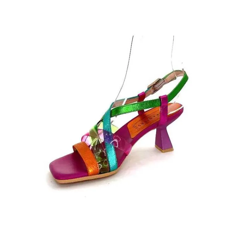 Vacances|Soirée<Hispanitas Sandales Talons Chv 243292 Cuir Fushia Multicolore