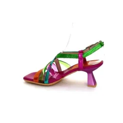 Vacances|Soirée<Hispanitas Sandales Talons Chv 243292 Cuir Fushia Multicolore