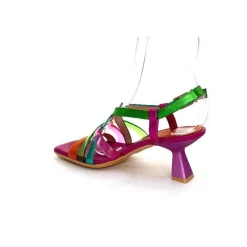 Vacances|Soirée<Hispanitas Sandales Talons Chv 243292 Cuir Fushia Multicolore