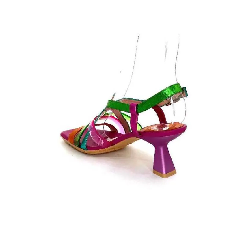 Vacances|Soirée<Hispanitas Sandales Talons Chv 243292 Cuir Fushia Multicolore