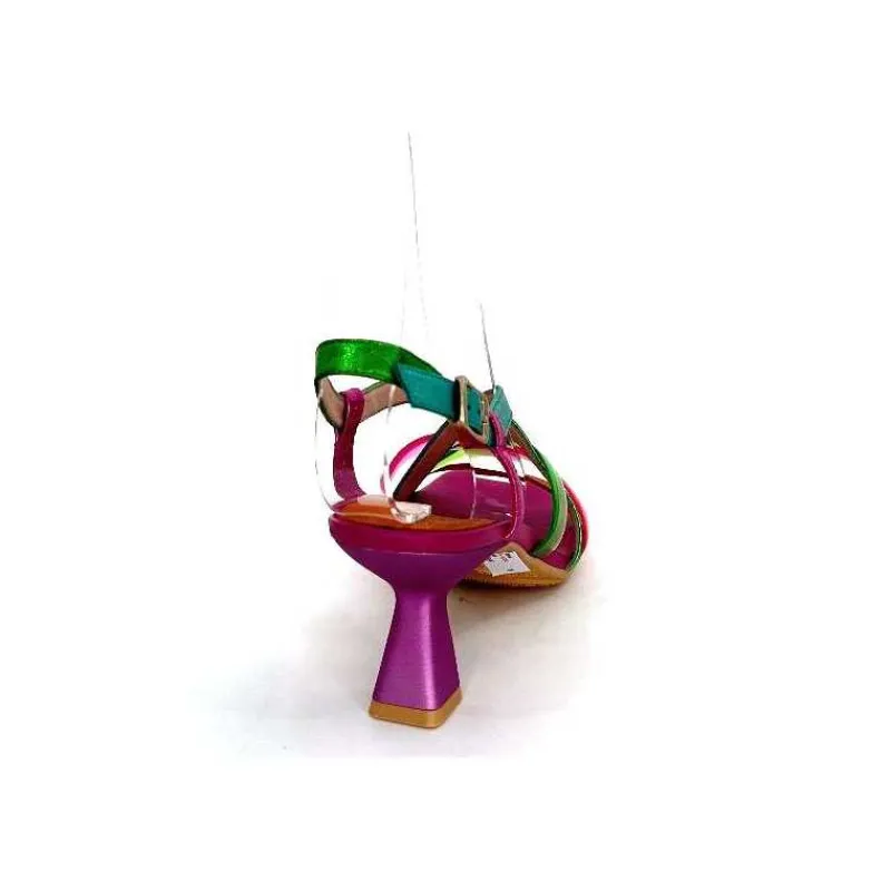 Vacances|Soirée<Hispanitas Sandales Talons Chv 243292 Cuir Fushia Multicolore