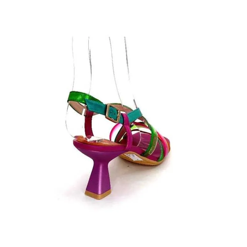 Vacances|Soirée<Hispanitas Sandales Talons Chv 243292 Cuir Fushia Multicolore