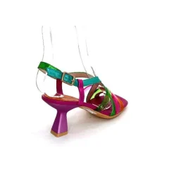 Vacances|Soirée<Hispanitas Sandales Talons Chv 243292 Cuir Fushia Multicolore