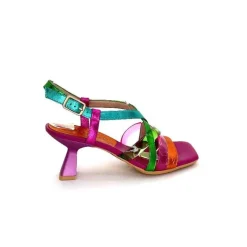 Vacances|Soirée<Hispanitas Sandales Talons Chv 243292 Cuir Fushia Multicolore