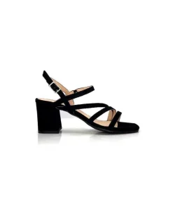 Soirée|Elégant<Ivoire0104a Sandales Talons Ivoire 47146 Daim Noir