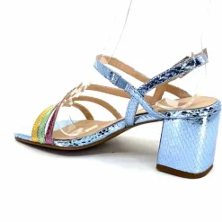 Soirée|Sandales<Ivoire0104a Sandales Talons Ivoire A47146 Cuir Métal Ciel Jaune Vert Rose Bleu