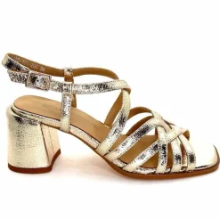 Talon|Féminin<Regarde Le Ciel Sandales Talons Marissa 02 Cuir Dé Or