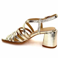 Talon|Féminin<Regarde Le Ciel Sandales Talons Marissa 02 Cuir Dé Or