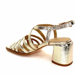 Talon|Féminin<Regarde Le Ciel Sandales Talons Marissa 02 Cuir Dé Or