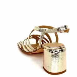 Talon|Féminin<Regarde Le Ciel Sandales Talons Marissa 02 Cuir Dé Or