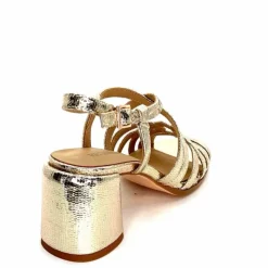 Talon|Féminin<Regarde Le Ciel Sandales Talons Marissa 02 Cuir Dé Or