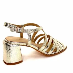 Talon|Féminin<Regarde Le Ciel Sandales Talons Marissa 02 Cuir Dé Or