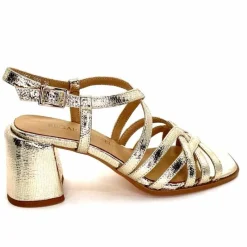 Talon|Féminin<Regarde Le Ciel Sandales Talons Marissa 02 Cuir Dé Or
