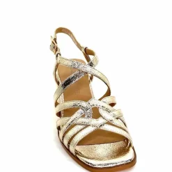 Talon|Féminin<Regarde Le Ciel Sandales Talons Marissa 02 Cuir Dé Or