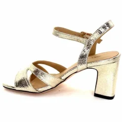 Talon|Féminin<Regarde Le Ciel Sandales Talons Monica 02 Cuir Dé Or