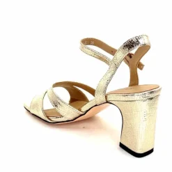 Talon|Féminin<Regarde Le Ciel Sandales Talons Monica 02 Cuir Dé Or