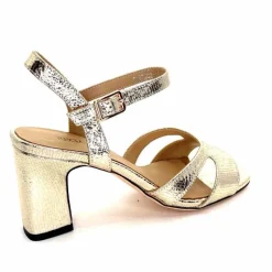 Talon|Féminin<Regarde Le Ciel Sandales Talons Monica 02 Cuir Dé Or