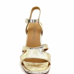 Talon|Féminin<Regarde Le Ciel Sandales Talons Monica 02 Cuir Dé Or