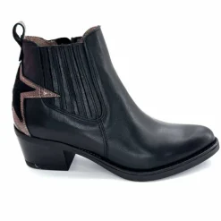 Rock|Santiags<MKD Santiags Gael Cuir Noir