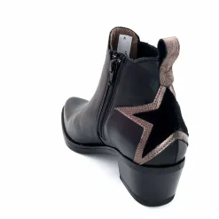 Rock|Santiags<MKD Santiags Gael Cuir Noir