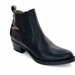 Rock|Santiags<MKD Santiags Gael Cuir Noir