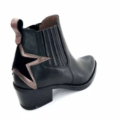 Rock|Santiags<MKD Santiags Gael Cuir Noir