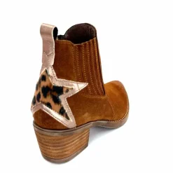 Rock|Santiags<MKD Santiags Gael Daim Camel Marron