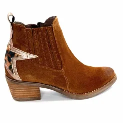 Rock|Santiags<MKD Santiags Gael Daim Camel Marron